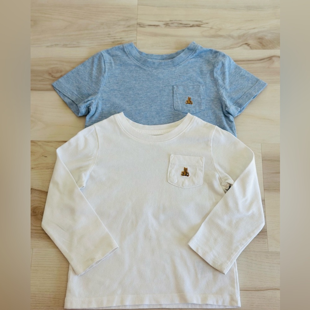 GAP Kids Blue and White Short Sleeve Tees